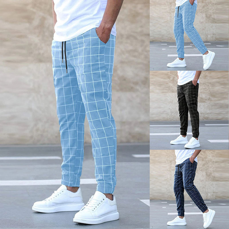 Checkered Pattern Everyday Jogger Pants for Men | Casual Wear