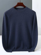 Pure Cashmere Crew Neck Sweater for Men | Everyday Layering