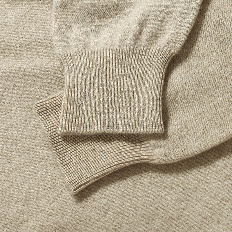 Pure Cashmere Crew Neck Sweater for Men | Everyday Layering