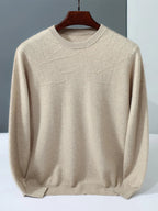 Pure Cashmere Crew Neck Sweater for Men | Everyday Layering