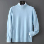 Soft Cashmere Mock Neck Sweater for Men | Smart Casual Wear
