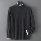 Soft Cashmere Mock Neck Sweater for Men | Smart Casual Wear