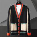 Heritage Colourblock Knit Cardigan for Men | Casual and Office Wear