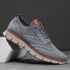 Perforated Breathable Casual Sneakers for Men | Work and Travel Wear