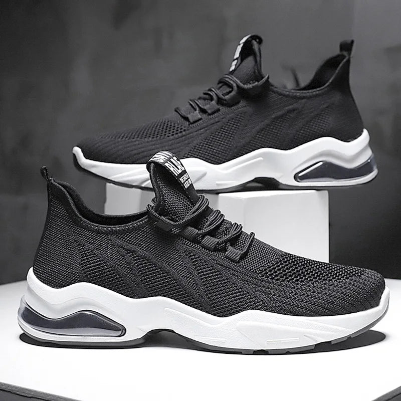 Gradient Knit Mesh Athletic Sneakers for Men | Walking and Travel