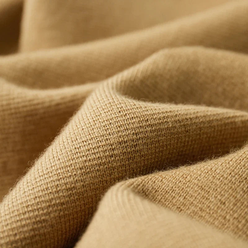 Merino Wool Lapel Collar Knit Cardigan Jacket for Men | Autumn and Winter Layering
