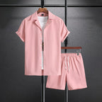 Short Sleeve Shirt and Shorts Beachwear Set for Men | Summer Wear