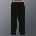 Merino Wool Knit Tapered Joggers for Men | Winter Loungewear