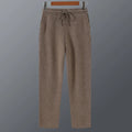 Merino Wool Knit Tapered Joggers for Men | Winter Loungewear