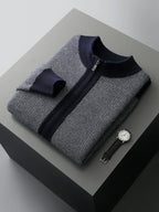 Merino Wool Cardigan and Straight Leg Trouser Set for Men | Autumn and Winter Wear