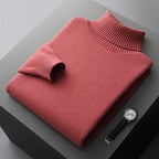 Merino Wool Turtleneck Sweater for Men | Cool Season Layering