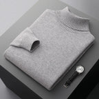 Merino Wool Turtleneck Sweater for Men | Cool Season Layering