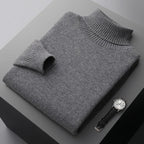 Merino Wool Turtleneck Sweater for Men | Cool Season Layering