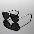 Modern Cut Aviator Sunglasses