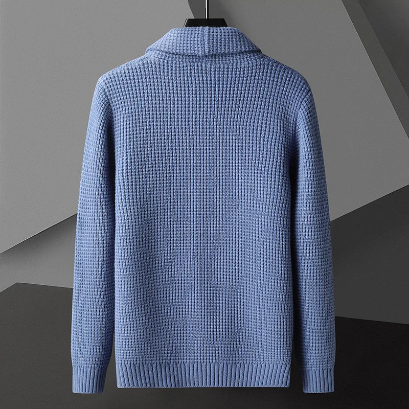Premium Cotton Shawl Collar Cardigan for Men | Smart Casual Wear