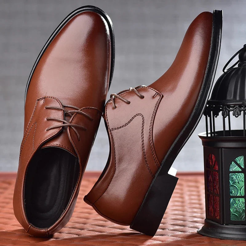 Full Grain Leather Oxford Dress Shoes for Men | Business and Formal Wear