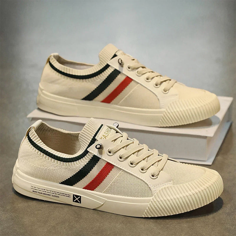 Roberto Russo Lace-Up Sneakers with Mesh Upper