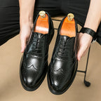 White Leather Brogue Oxford Shoes for Men | Weddings and Business Wear