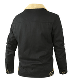 Insulated Multi Pocket Outdoor Jacket with Adjustable Cuffs for Men | Winter