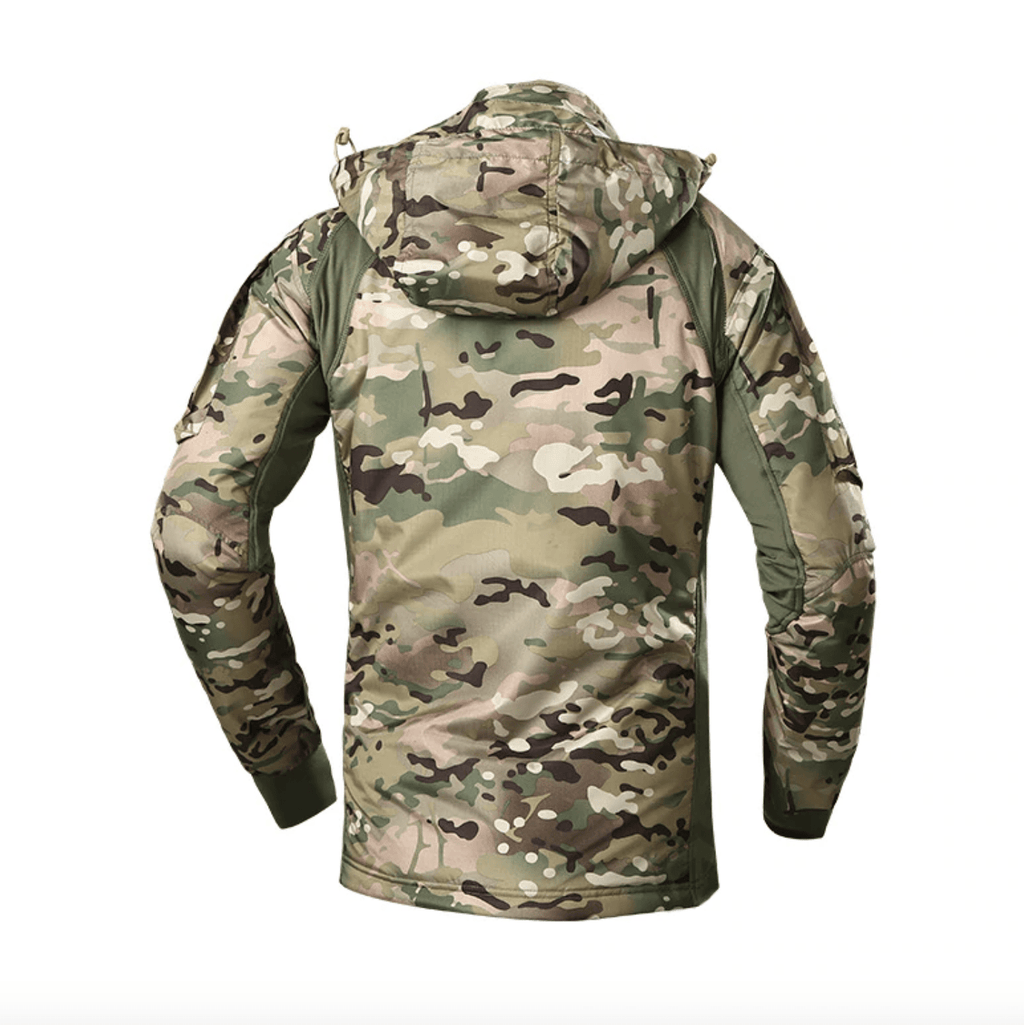 Hooded Windbreaker Rain Jacket with Thumb Hole Cuffs for Men | Outdoor Wear