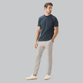 Dirt Repellent Slim Fit Stretch Trousers for Men | Office and Outdoor Wear