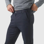 Dirt Repellent Slim Fit Stretch Trousers for Men | Office and Outdoor Wear