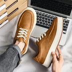 Suede Leather Contrast Sole Casual Shoes for Men | Smart Casual Wear