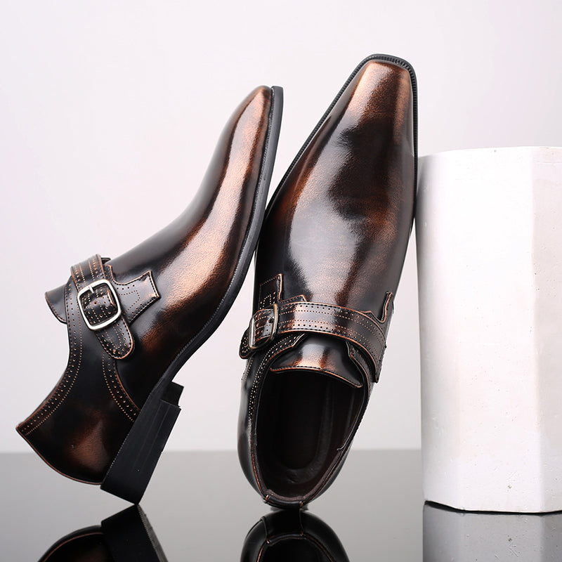 Theodore Willow Lacquered Monk Shoes