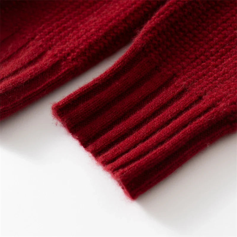 Thick Cashmere Full Zip Cardigan for Men | Winter Layering