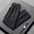 Pure Cashmere Knit Straight Leg Trousers for Men | Autumn and Winter Wear