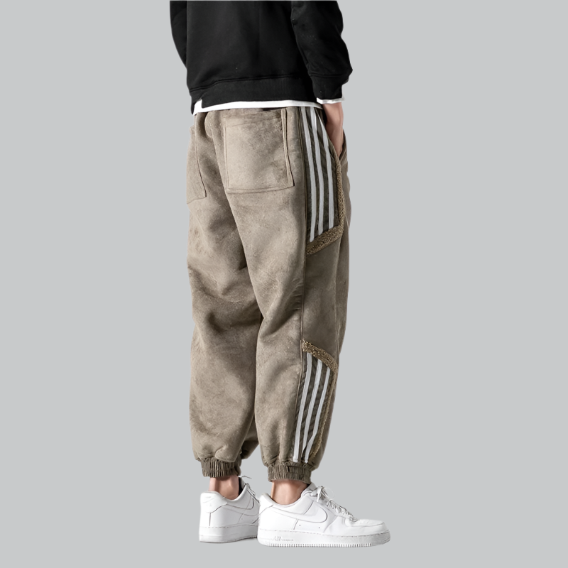 Vintage Tapered Leg Jogger Trousers for Men | Casual Wear
