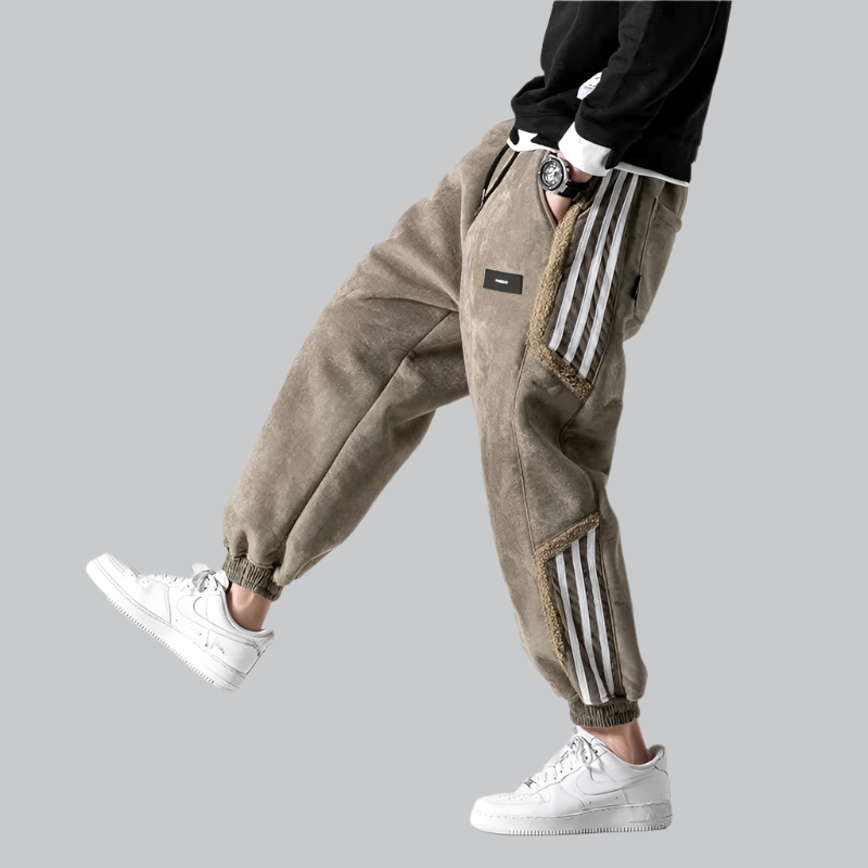 Vintage Tapered Leg Jogger Trousers for Men | Casual Wear
