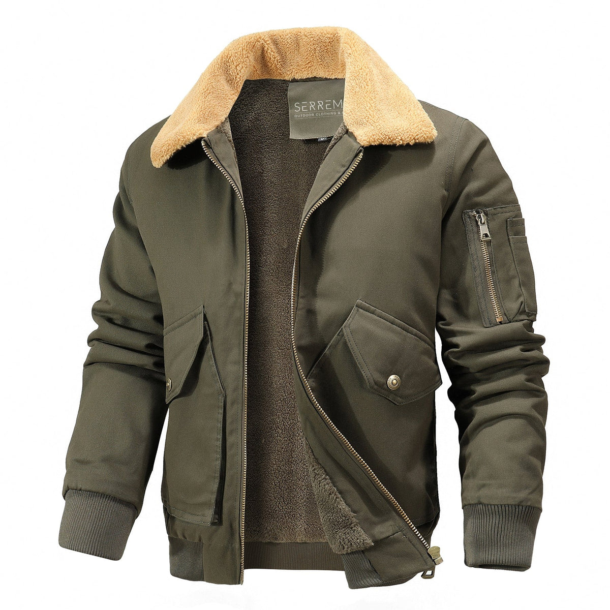 Soft Lined Collar Lightweight Utility Jacket for Men | Everyday Wear