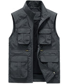 Multi Pocket Lightweight Utility Vest for Men | Outdoor and Photography