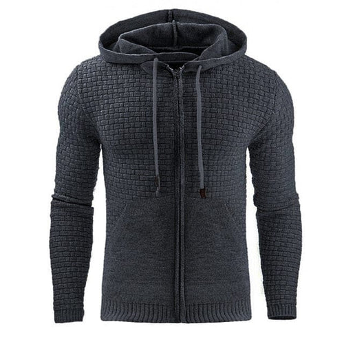 Cotton Blend Full Zip Hoodie for Men | Everyday Wear